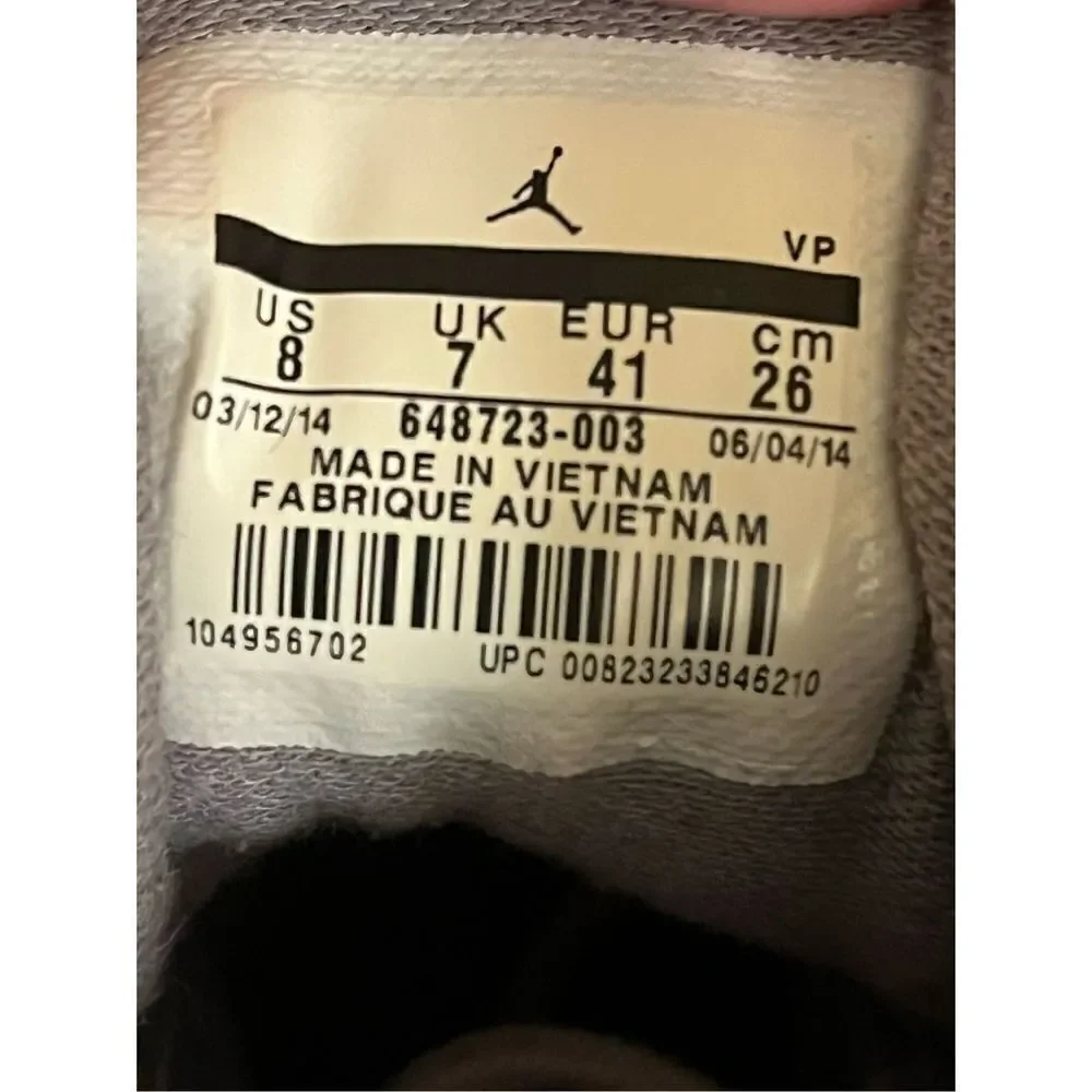 Jordan Prime Flight Premium 648723-003 Cool Grey White Wolf Supreme Mens Size 8